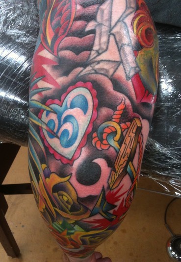  American traditional sleeve by Brandon Notch 