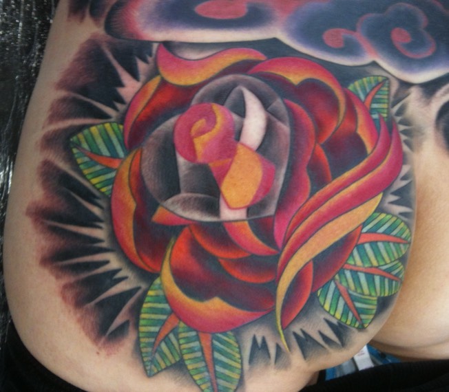  Rose & Hart tattoo by Brandon Notch 