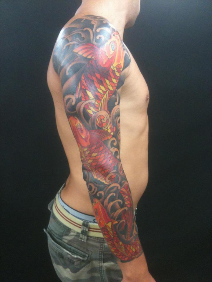 Asian inspired tattooing by Brandon Notch (cover-up) 