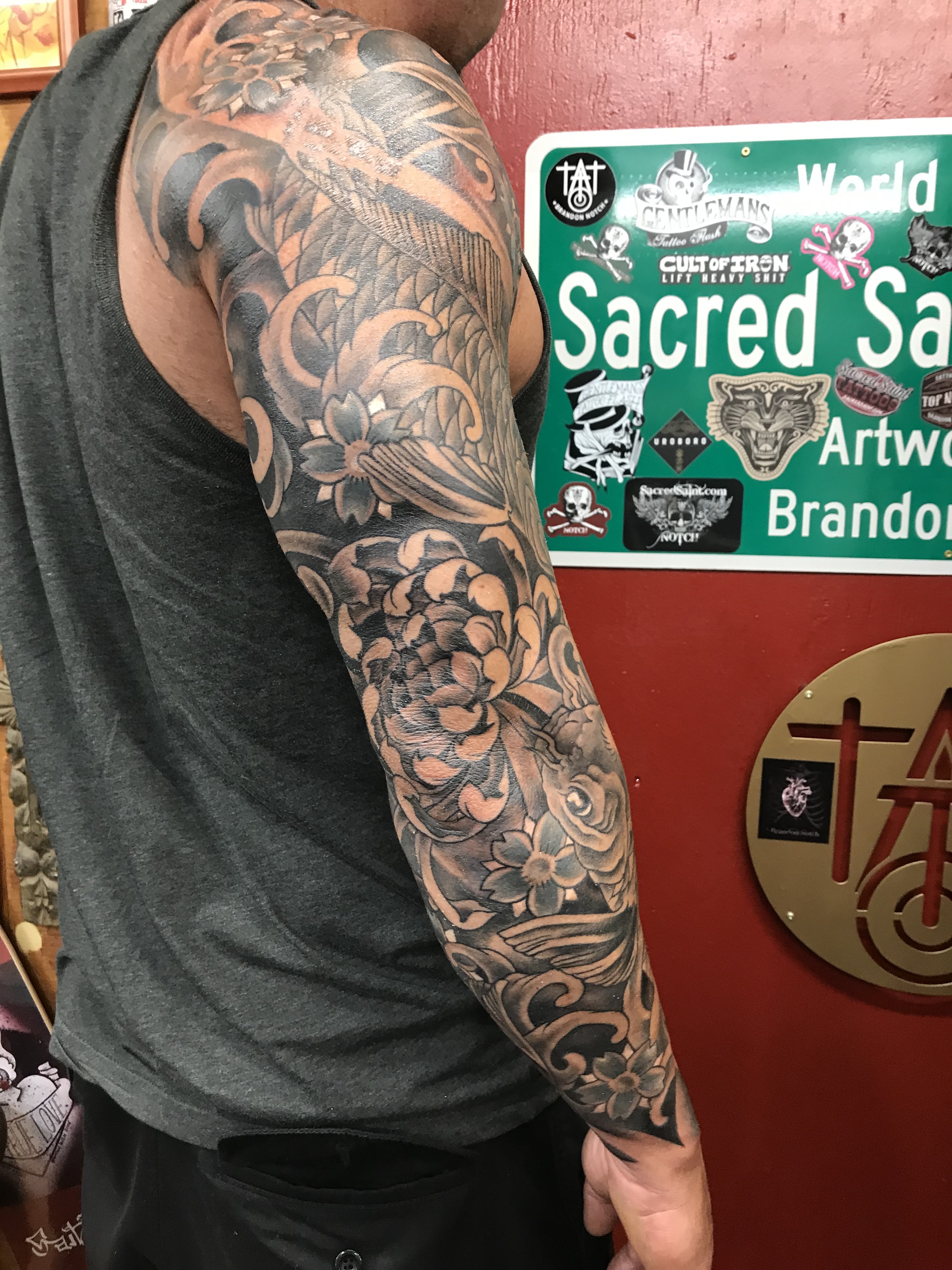  Spider mum Chrysanthemum tattooing by Brandon G Notch  