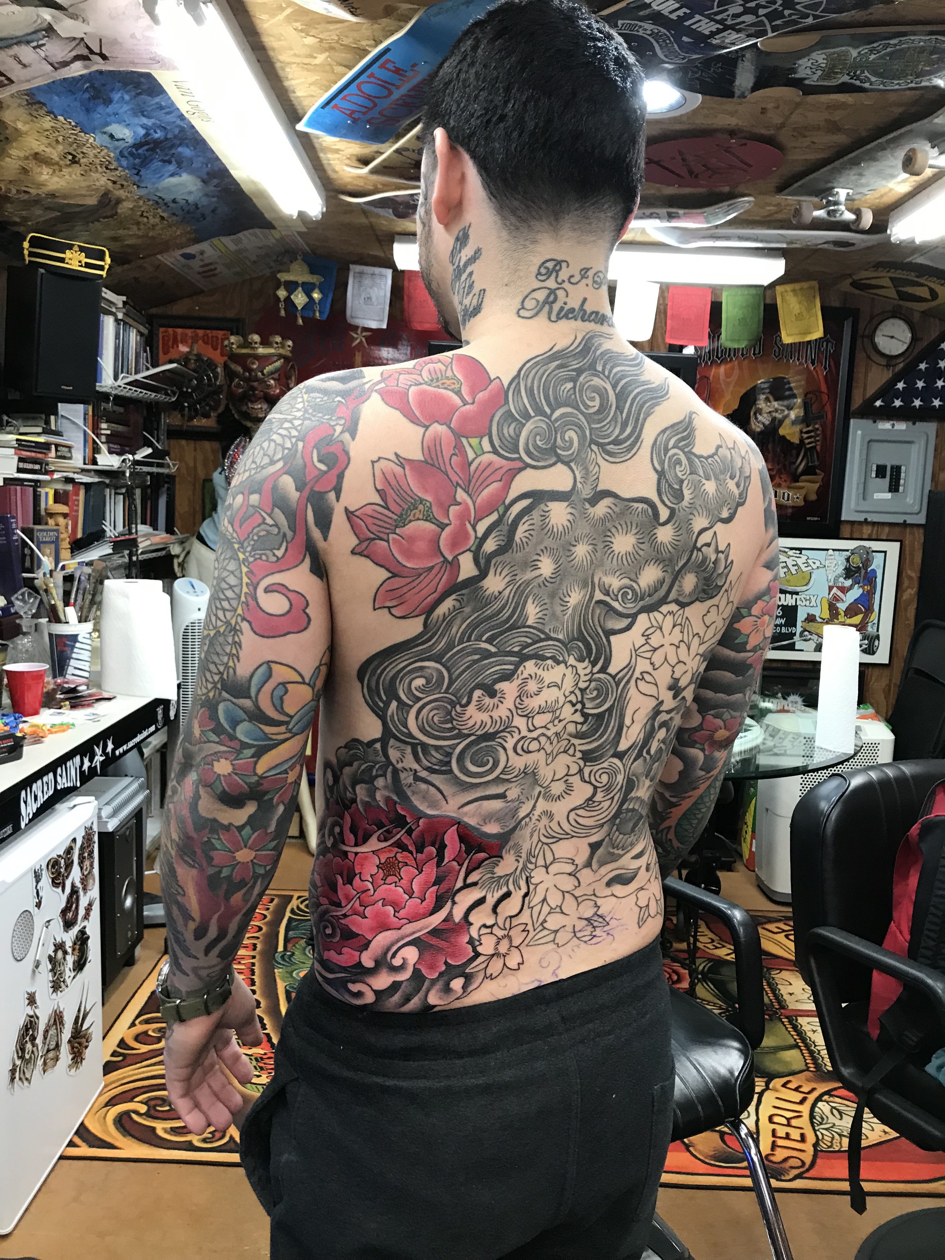  Full tattooed Backpiece 