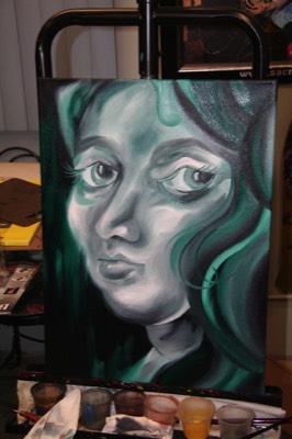  Oil Painting by Brandon Notch, (The Face of Anna) 