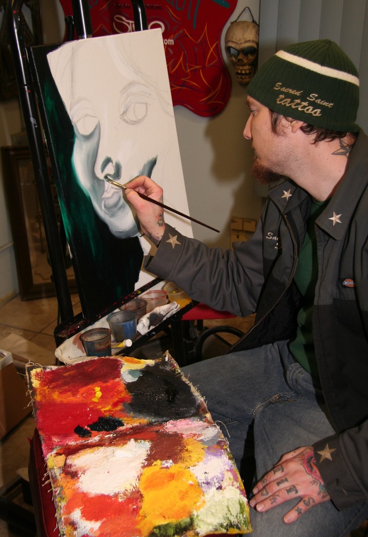  Oil Painting by Brandon Notch, (The Face of Anna) 