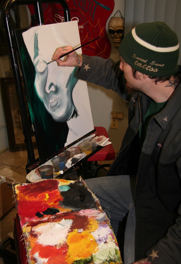  Oil Painting by Brandon Notch, (The Face of Anna) 