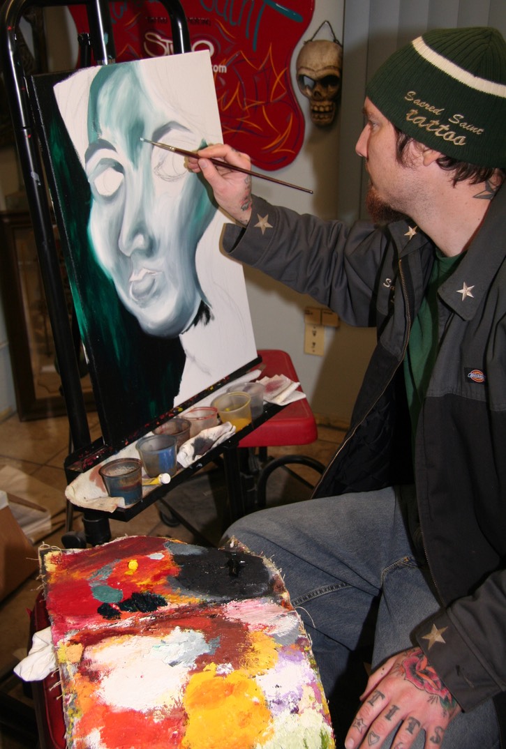  Oil Painting by Brandon Notch, (The Face of Anna) 