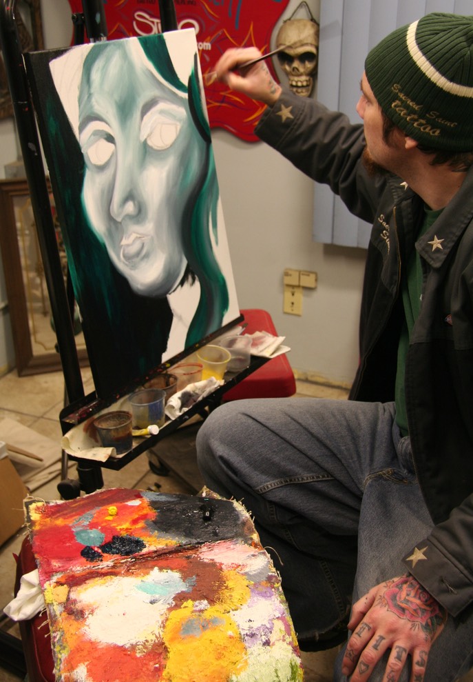  Oil Painting by Brandon Notch, (The Face of Anna) 