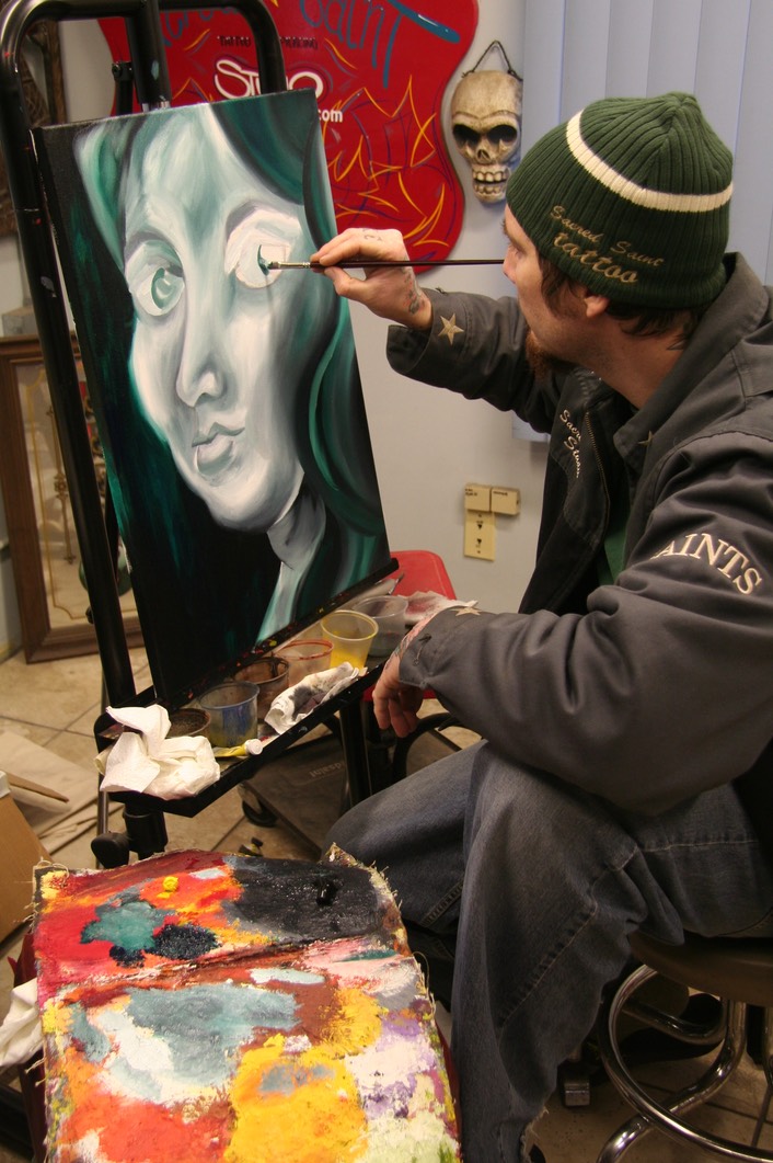  Oil Painting by Brandon Notch, (The Face of Anna) 