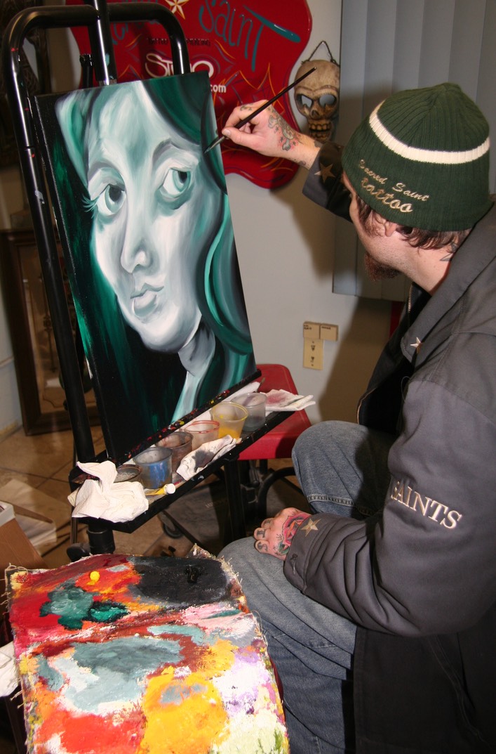  Oil Painting by Brandon Notch, (The Face of Anna) 