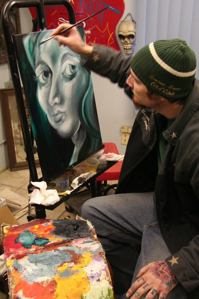  Oil Painting by Brandon Notch, (The Face of Anna) 