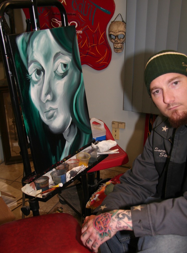  Oil Painting by Brandon Notch, (The Face of Anna) 