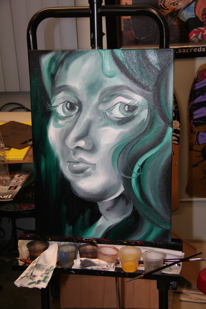  Oil Painting by Brandon Notch, (The Face of Anna) 
