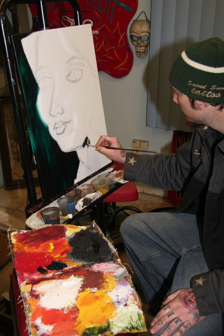  Oil Painting by Brandon Notch, (The Face of Anna) 