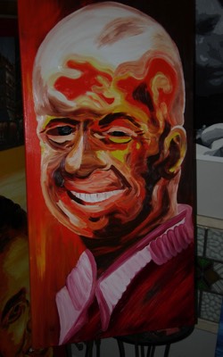  Senator John McCain Oil painting by Brandon Garic Notch 