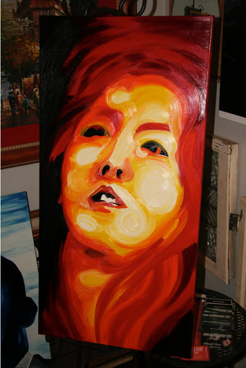  Oil painting by Brandon Garic Notch 