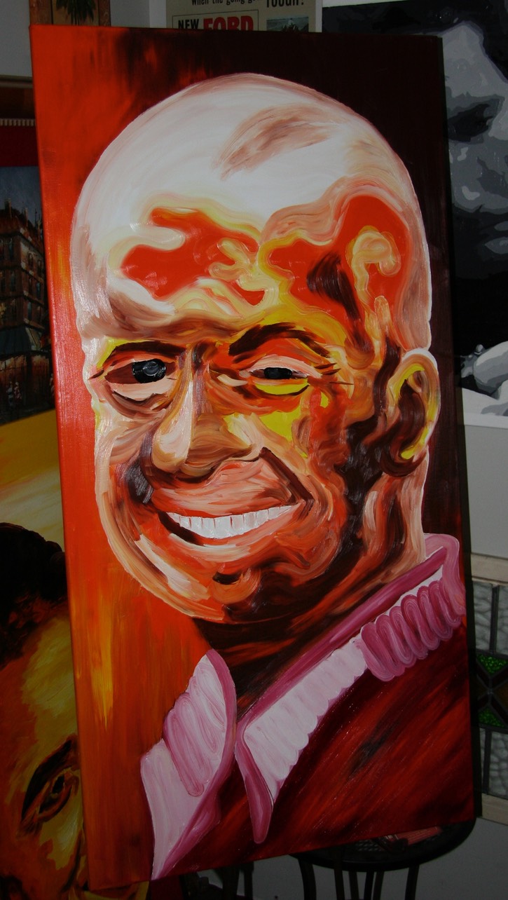  Senator John McCain Oil painting by Brandon Garic Notch 