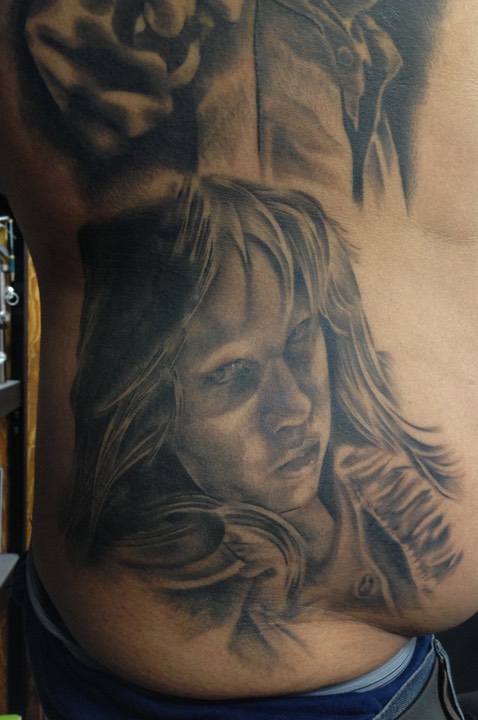  Exorcist Regan Macneil Portrait tattoo 
