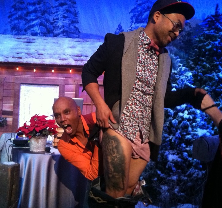  Rupaul Portrait tattoo by Brandon Notch - Rupaul sees his portrait for the first time. 