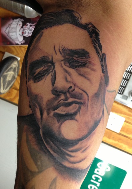  Morrissey Portrait Tattoo 