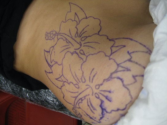  Step-by-Step Tattoo Procedure by Brandon Garic Notch. (The Stencil) 