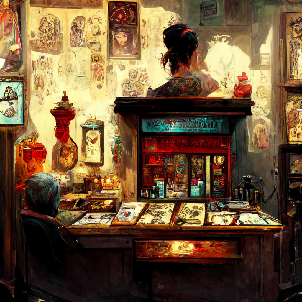 Tattoo Artist and the shop